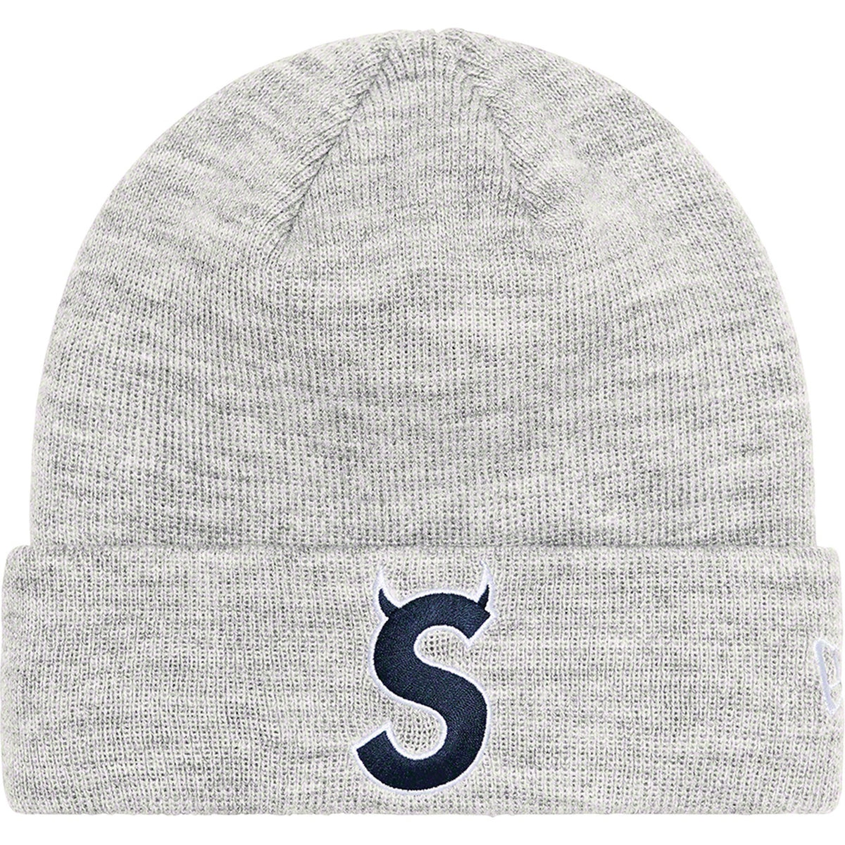 Supreme S Logo Beanie Grey
