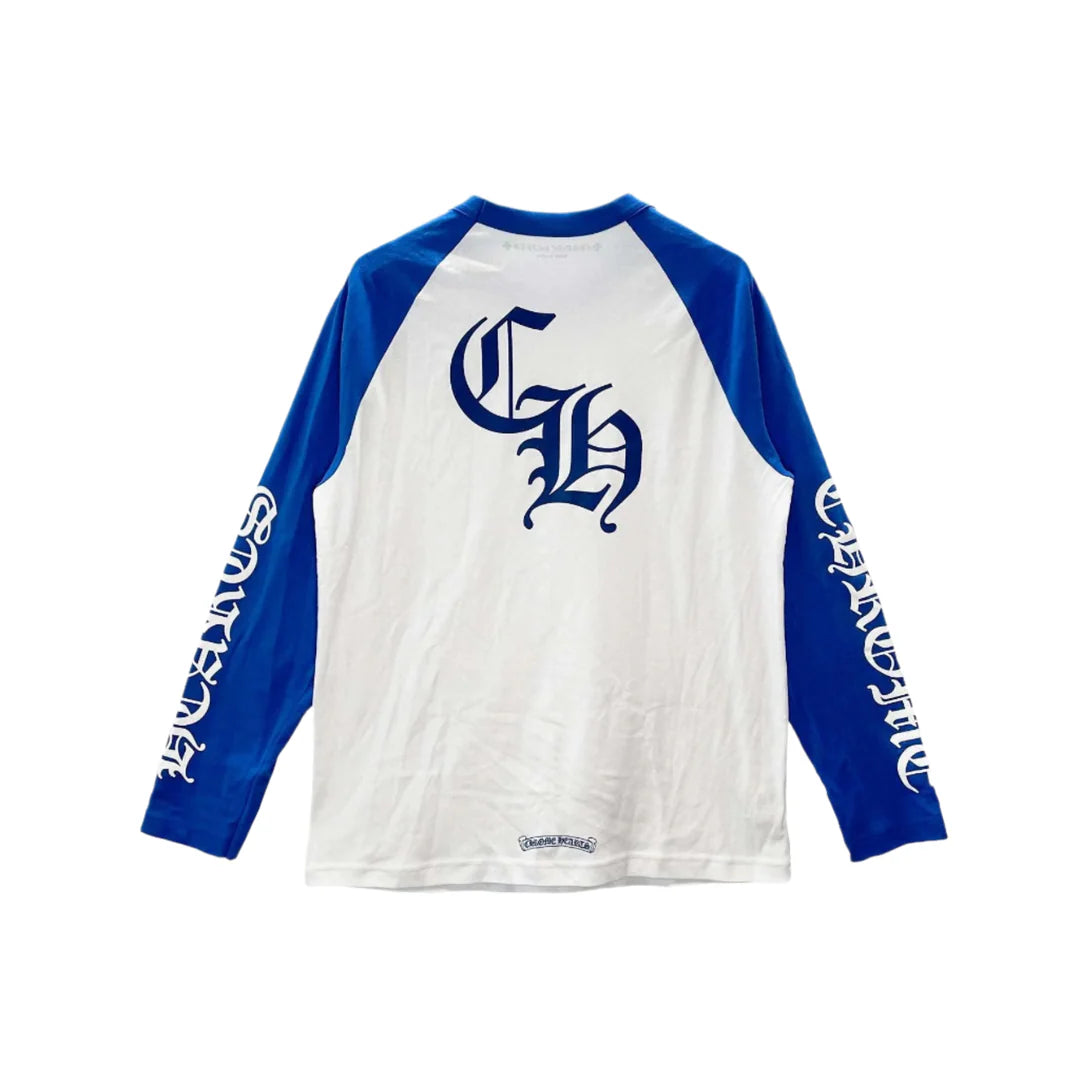 CH Horseshoe Logo Blue & White Long Sleeve T-Shirt