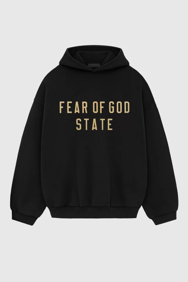 Essentials - Fear of God State Fleece Hoodie [Black]