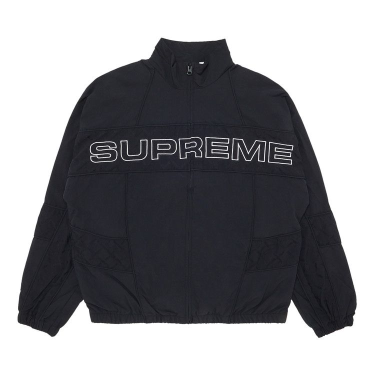 Supreme Jacquard Panel Track Jacket 'Black'