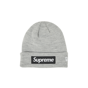 Supreme Black Box Logo Heather Grey Beanie
