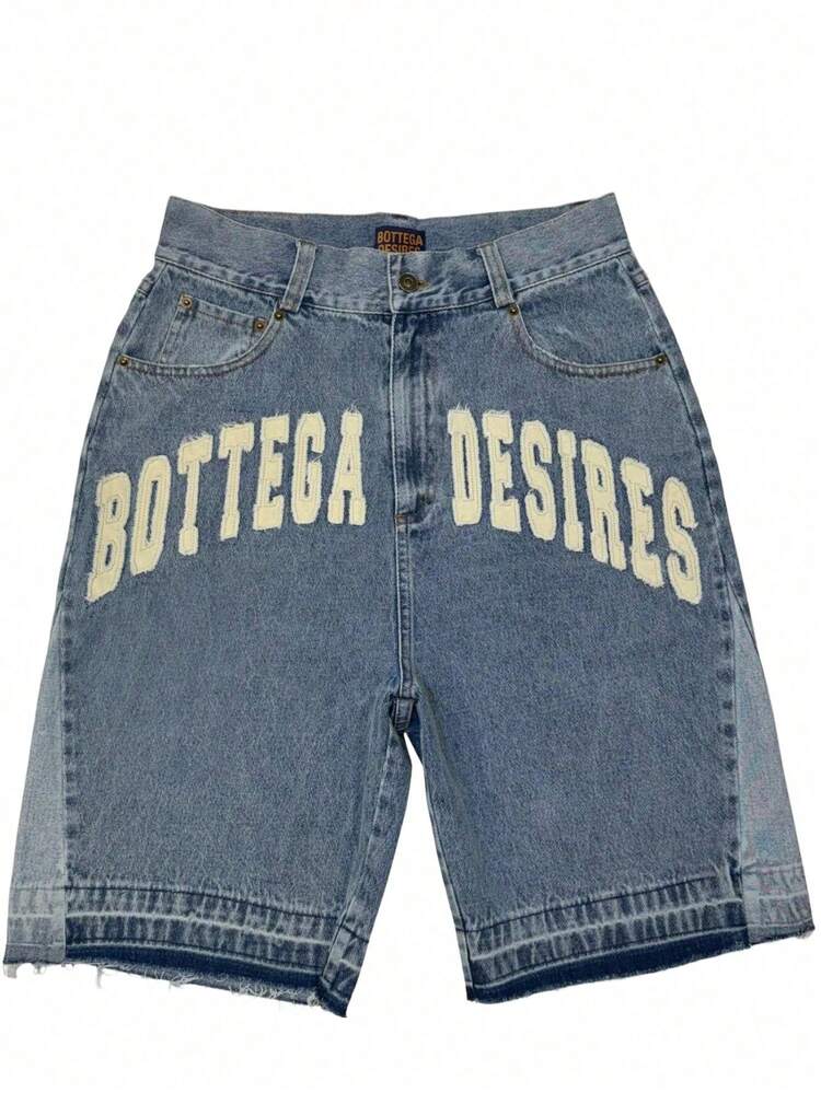 Bottega Desires Denim Shorts Blue