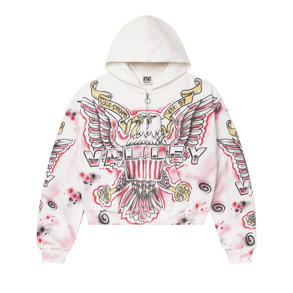 Vale Forever Flag Zip Up 'White'