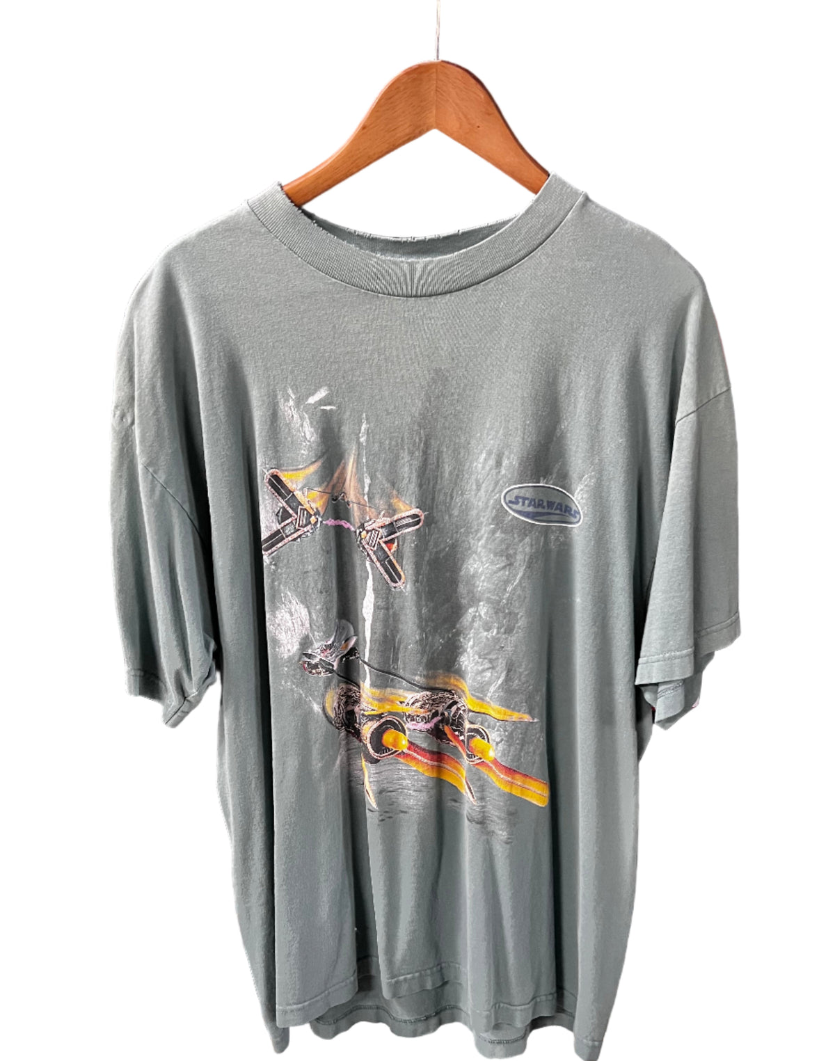 Star Wars Green Pod Racer Vintage T Shirt