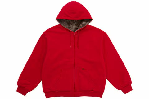 Supreme Reversible Work Zip Up Hoodie (FW26) Red