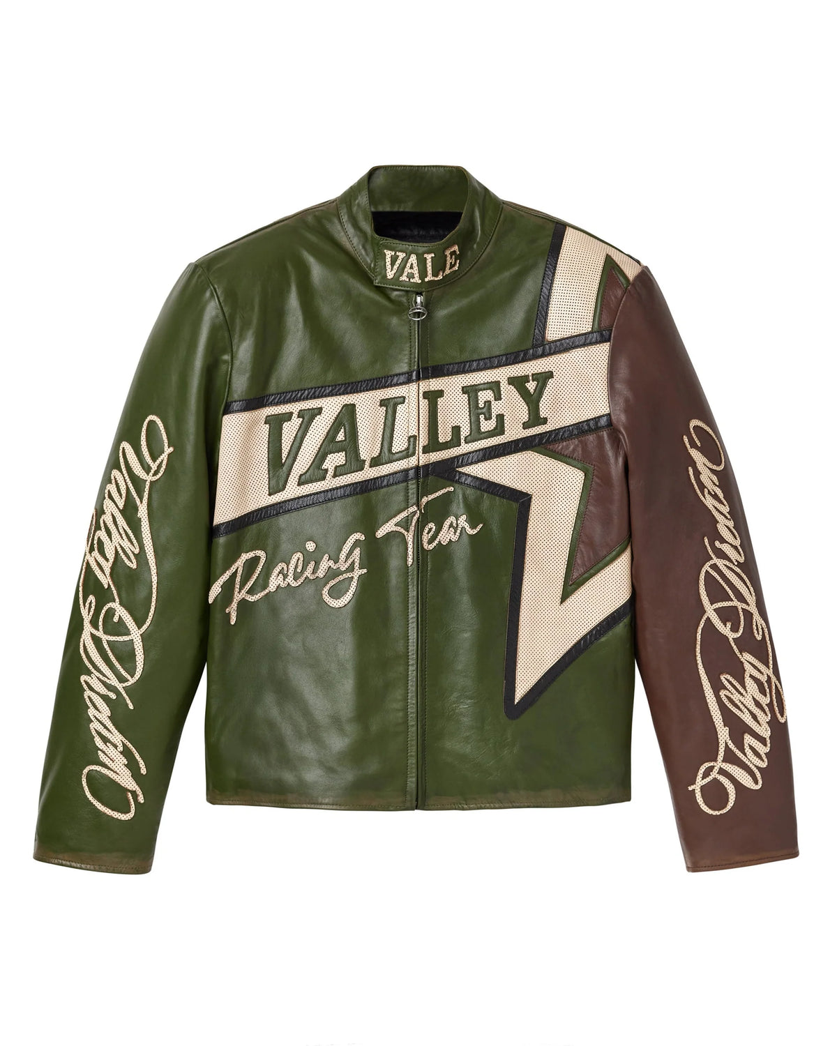 VALE BRITISH GREEN MOTOCROXXX JACKET