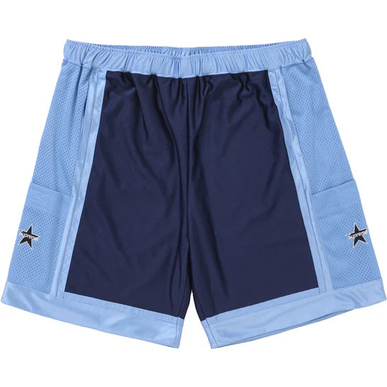 Supreme Side Pocket Basketball Shorts navy/light blue