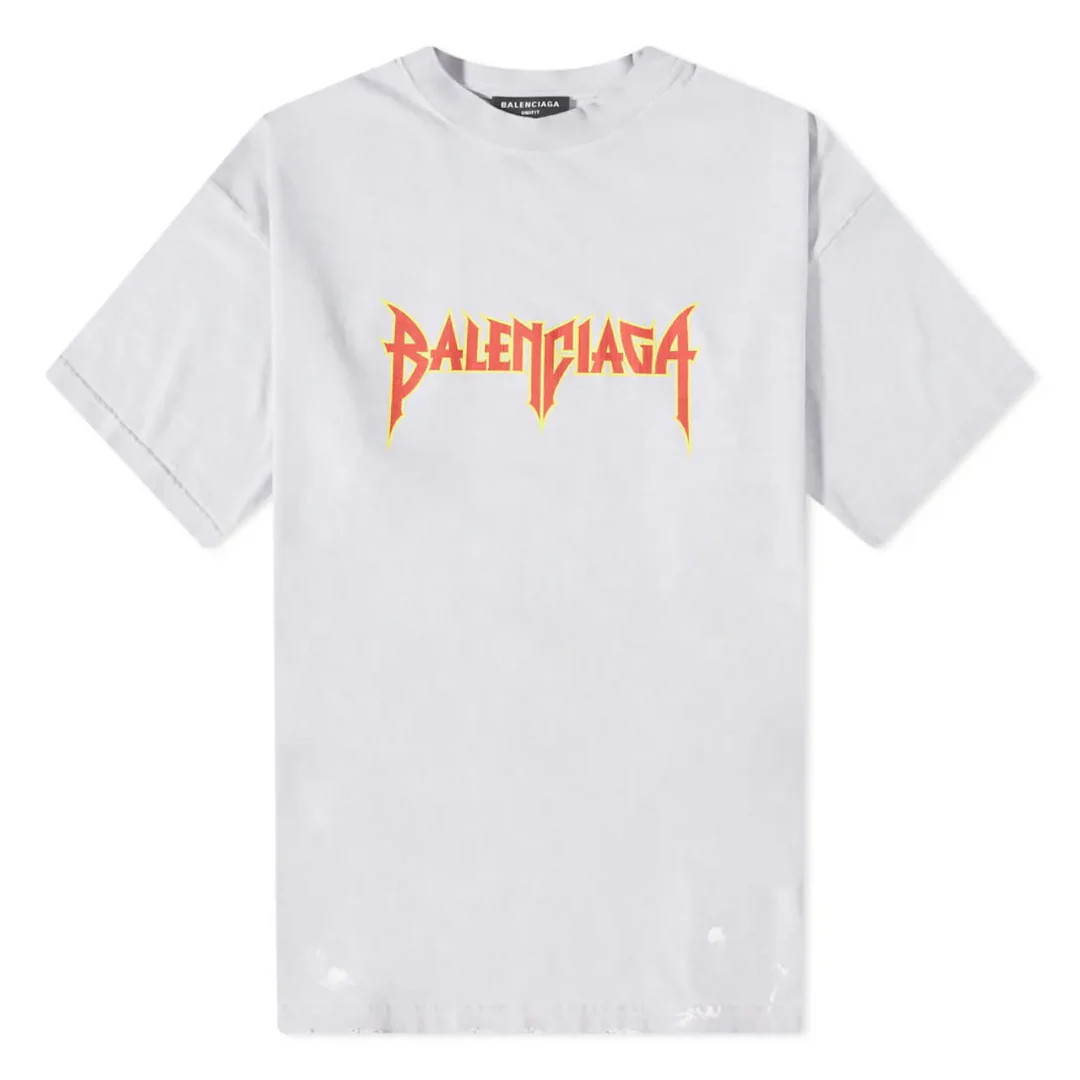 Balenciaga Metal Logo Vintage T Shirt