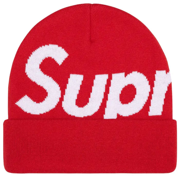 Supreme - Big Logo Beanie Red