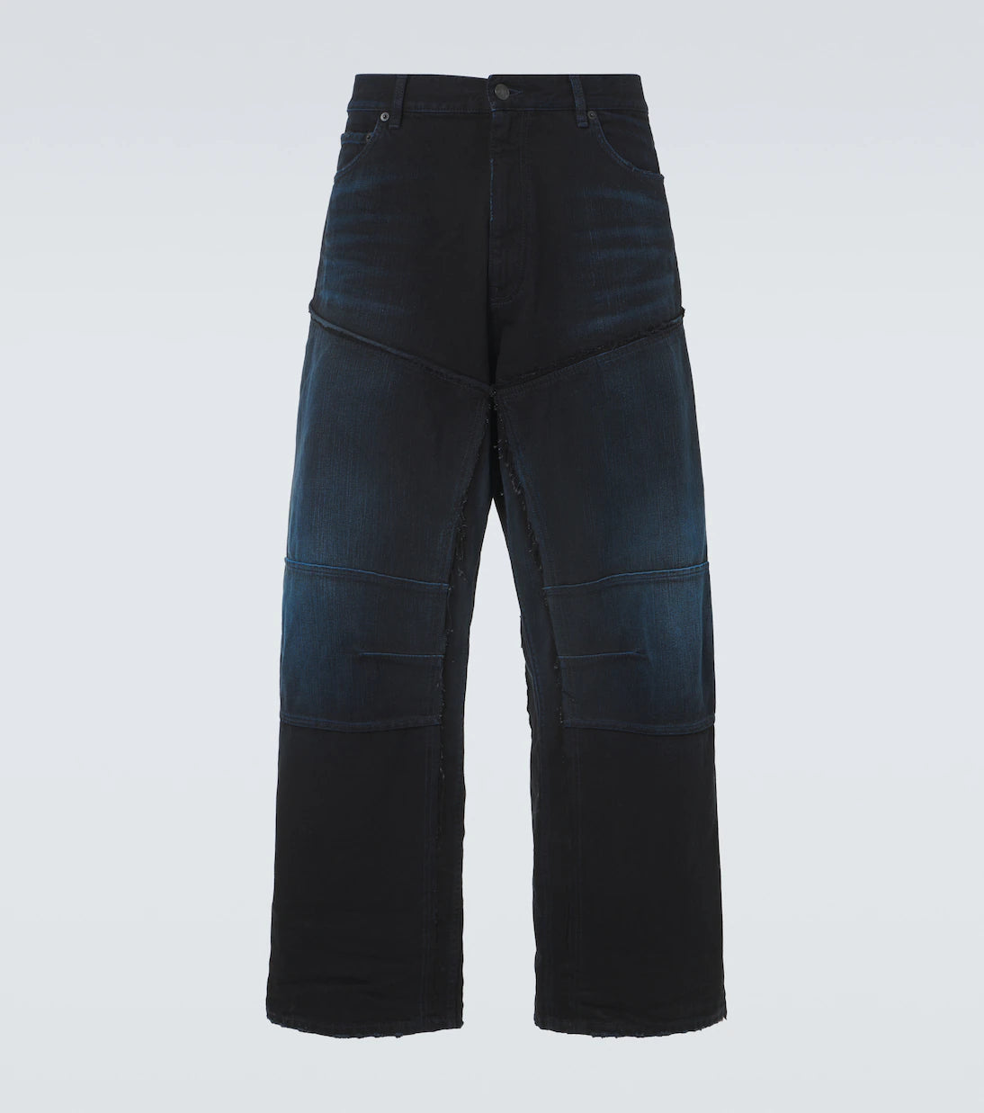 Balenciaga Double Knee Jeans Dark Blue