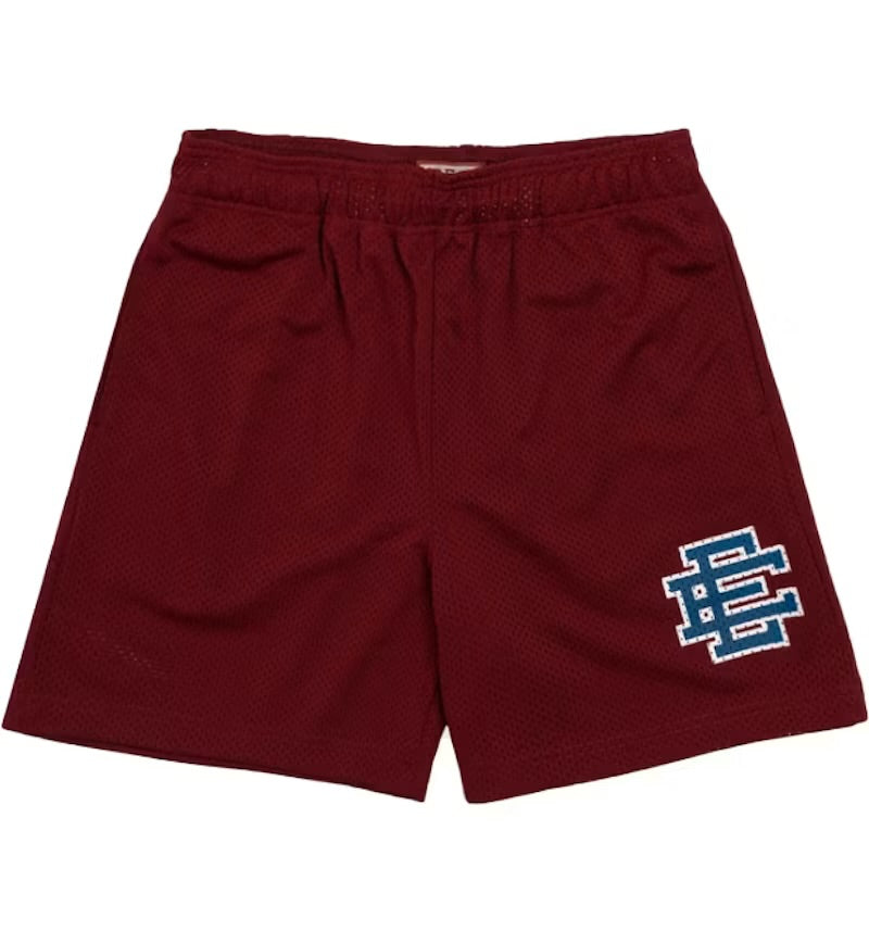 Eric Emanuel - Burgundy & Navy Mesh Shorts