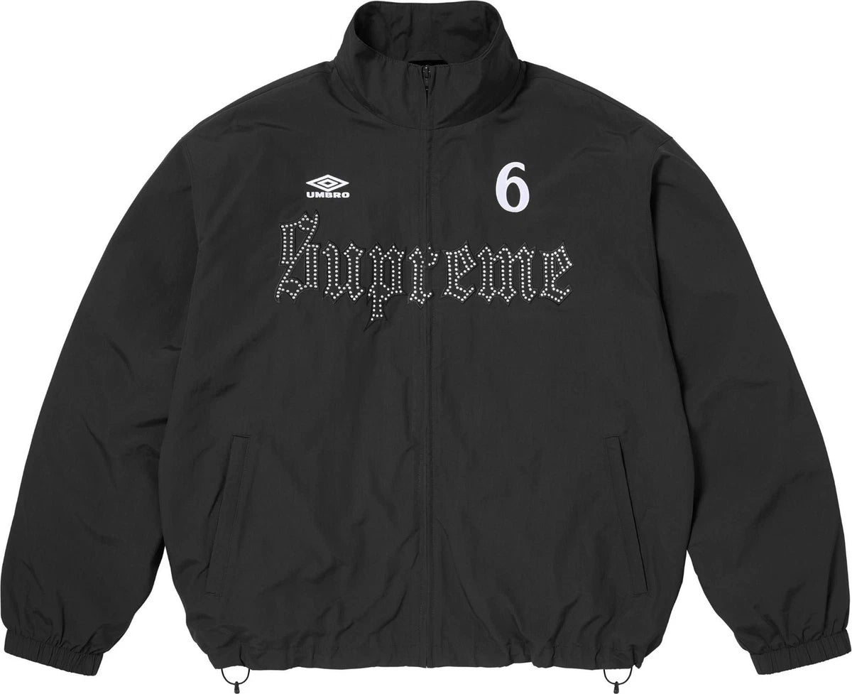 Supreme x Umbro SS26 Rhinestone Track Jacket 'Black'
