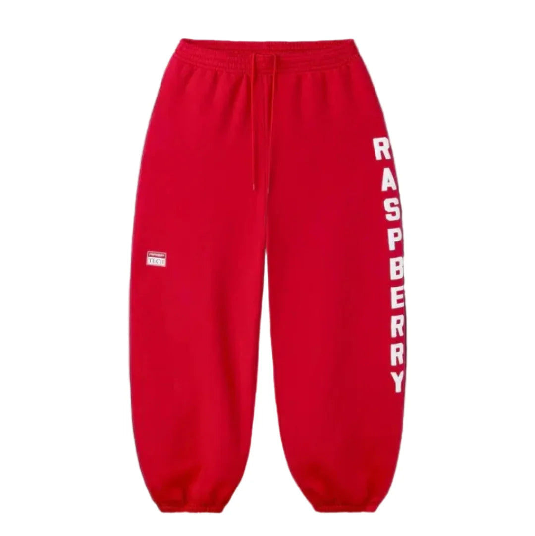 Raspberry Weekday Baggy Sweats Red