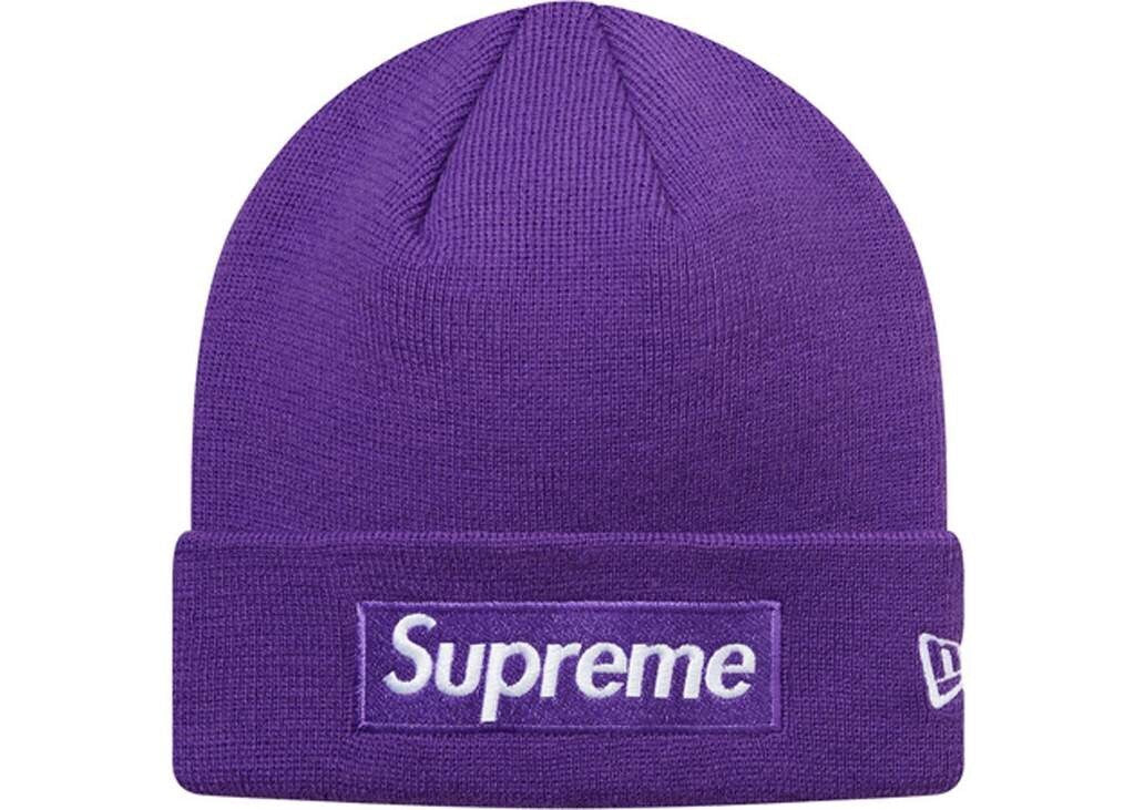 Supreme Box Logo Beanie Purple