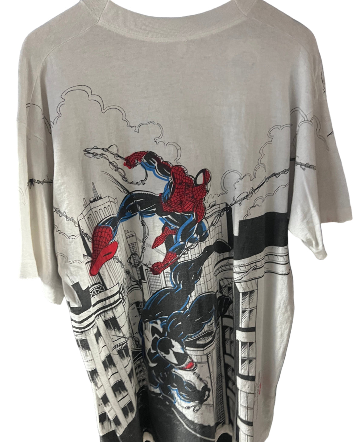 Spider Man Venom Mega Print t Shirt Marvel Comics