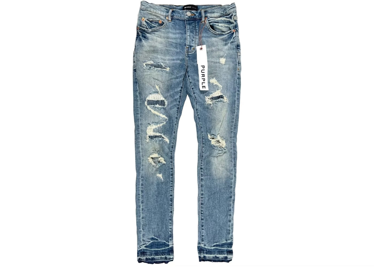 Purple Brand light indigo vintage blowout jeans