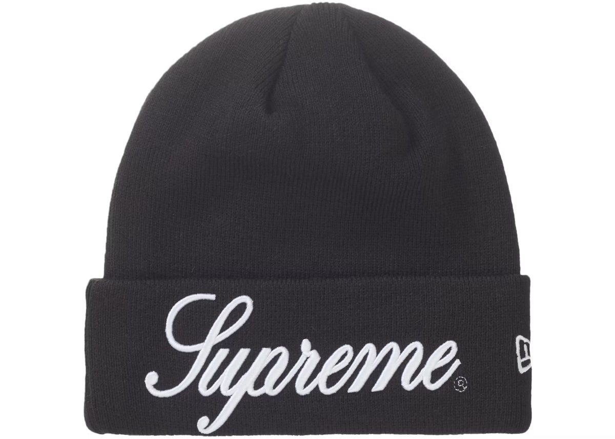 Supreme Script Logo Beanie Black