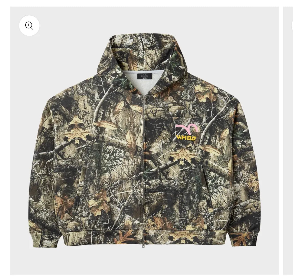 HMDD Camo Pocket Zip Up Hoodie "Camo"