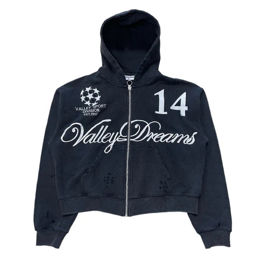 Vale ‘Mono 14 Black’ Zip Up Hoodie