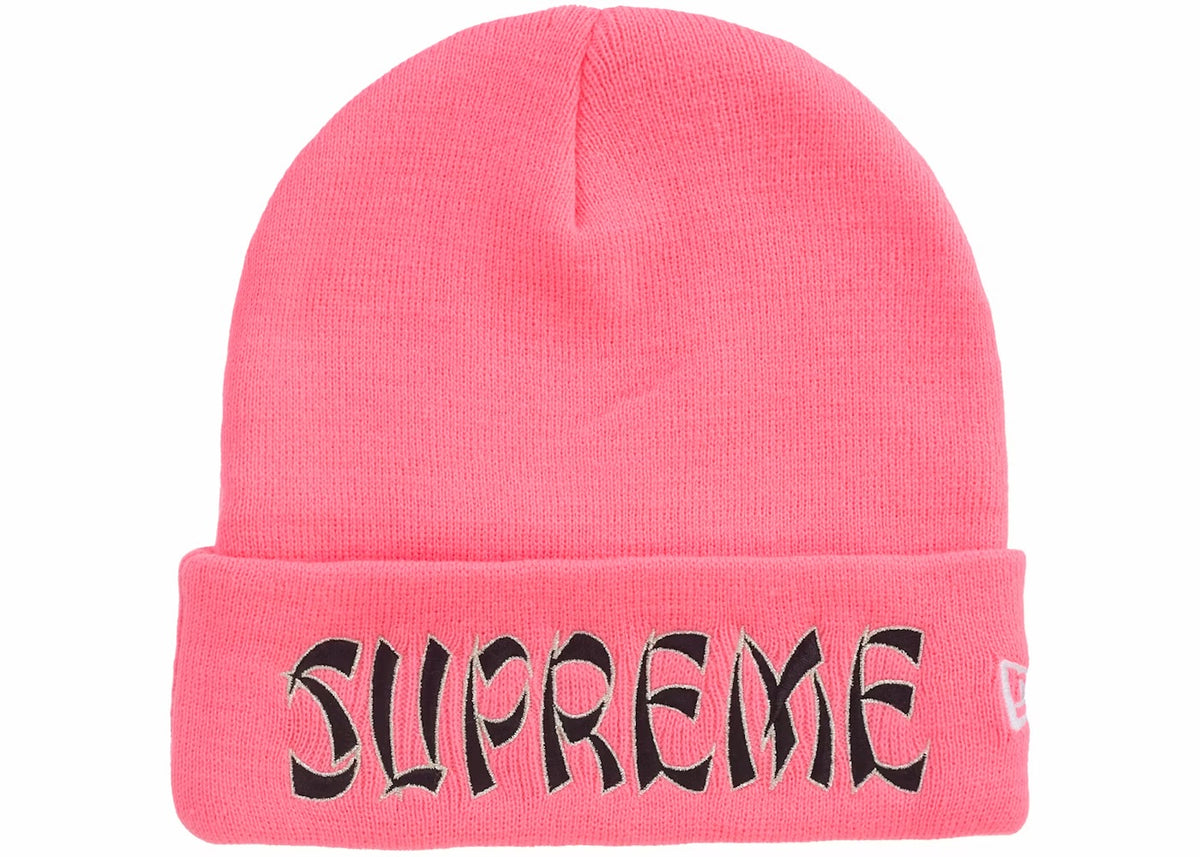 Supreme New Era Action Beanie Pink