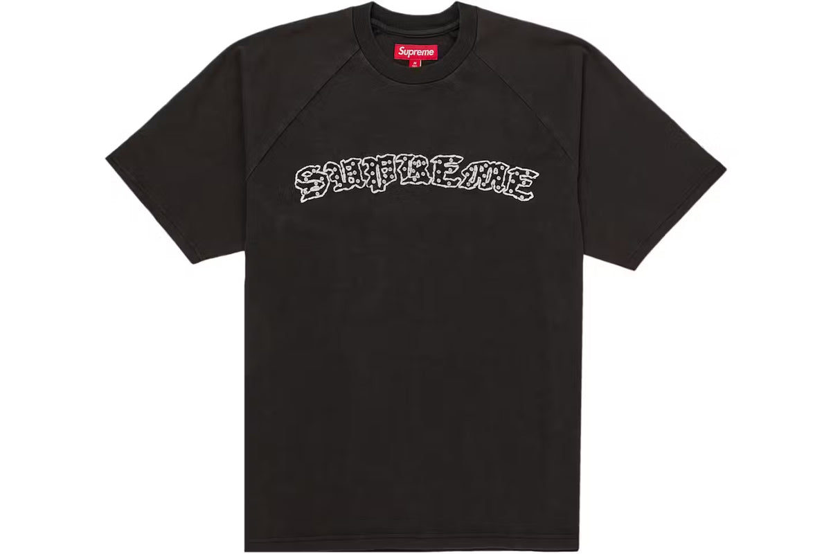 Supreme Rhinestone Raglan Tee Shirt