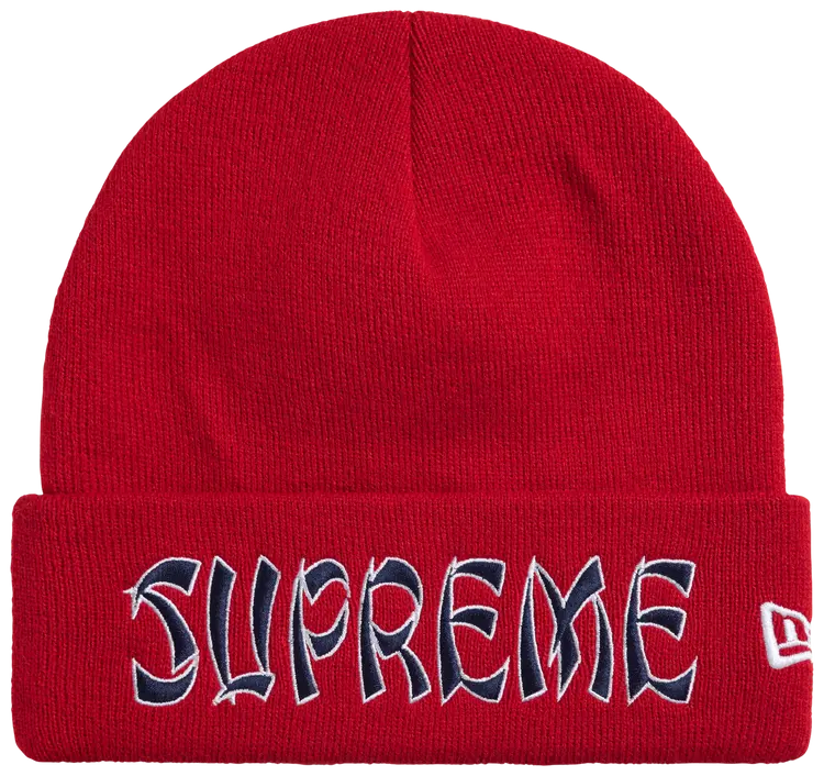Supreme New Era Action Beanie Red