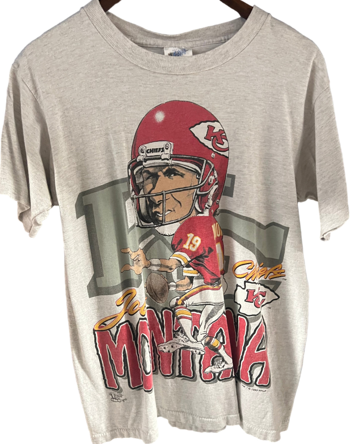 Joe Montana KC Vintage Shirt Big Head