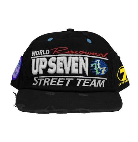 Up Seven Black Street Team Hat