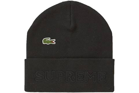 Supreme Lacoste Beanie Black