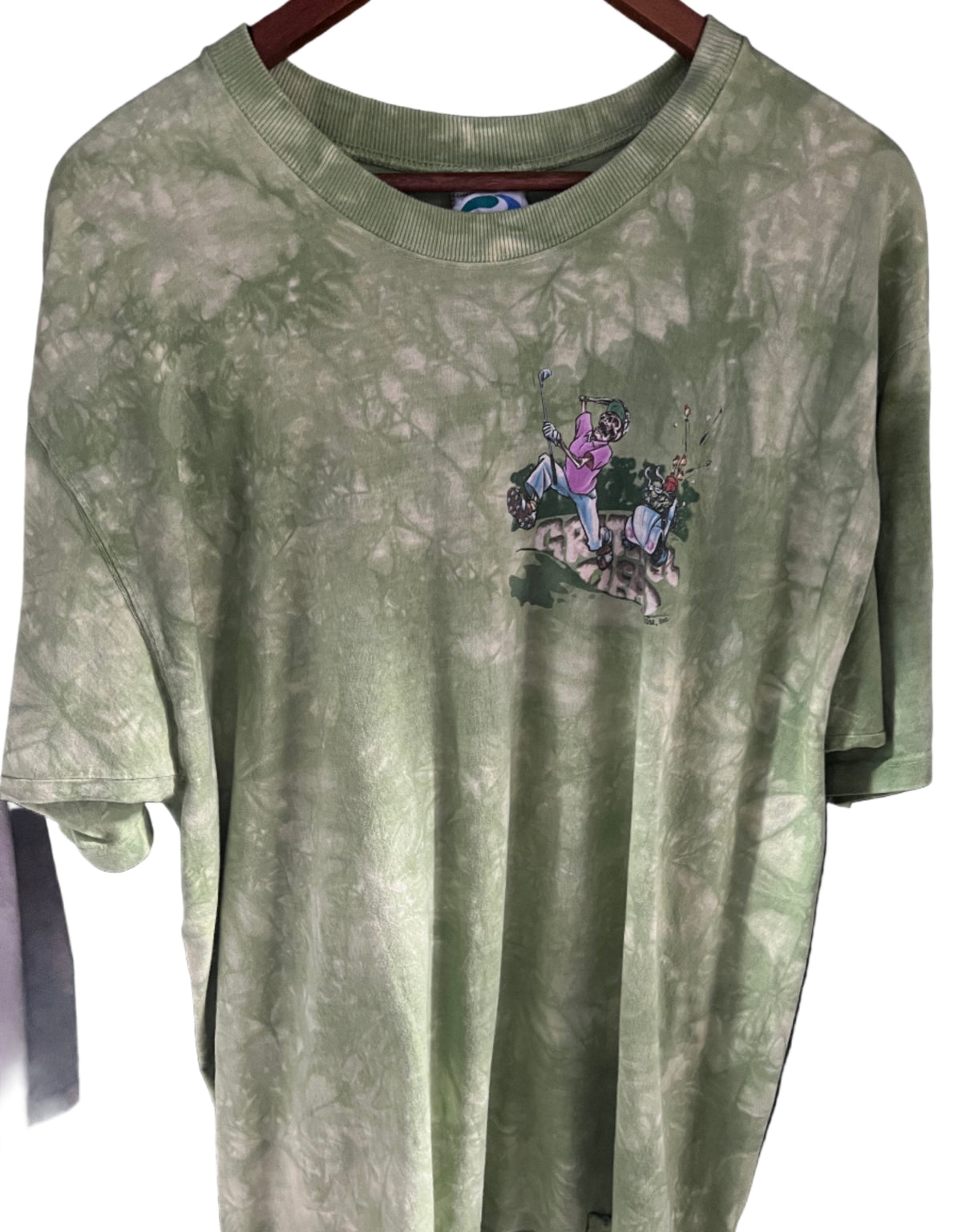 Greatful Dead Green Golf Vintage T Shirt