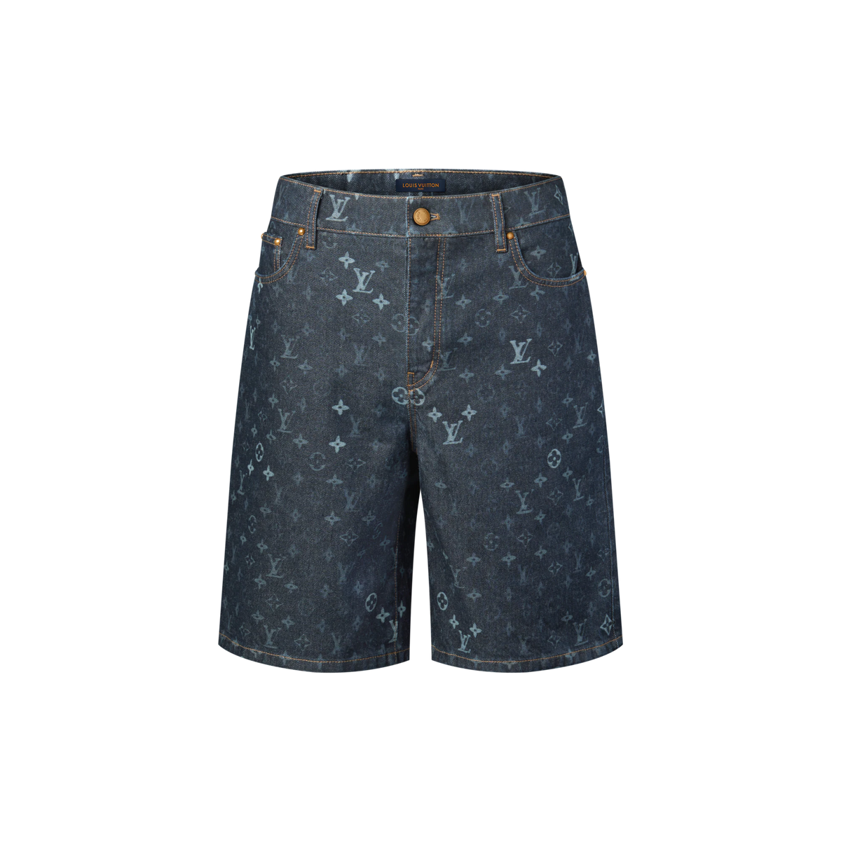 Louis Vuitton Coffe Indigo Denim Shorts