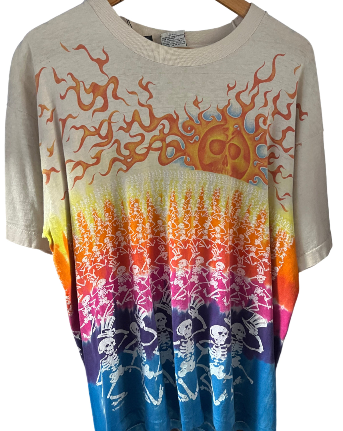 Greatful Dead Neon Aop T Shirt