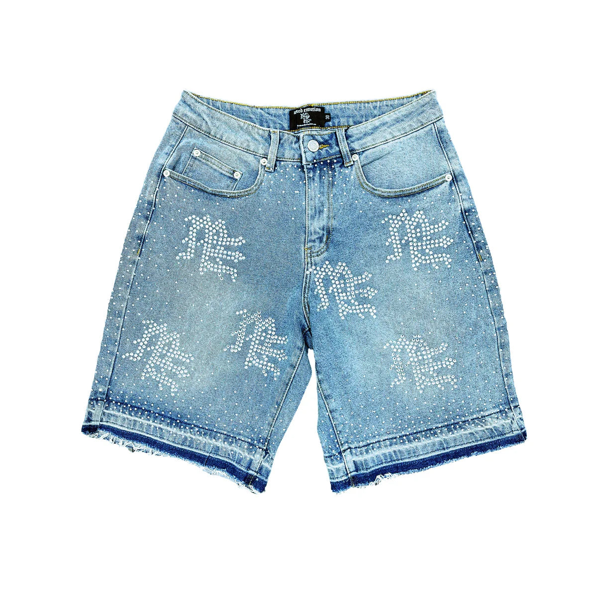 Mixed Emotions Rhinestone Jorts