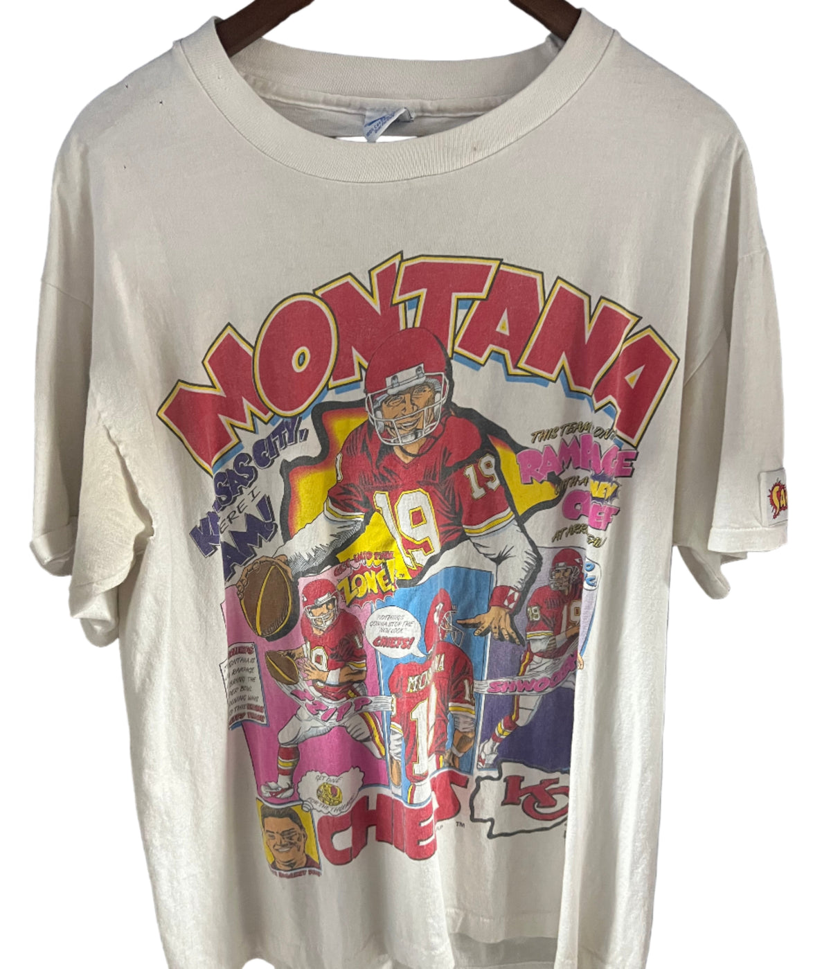 Joe Montana Big Print KC T Shirt