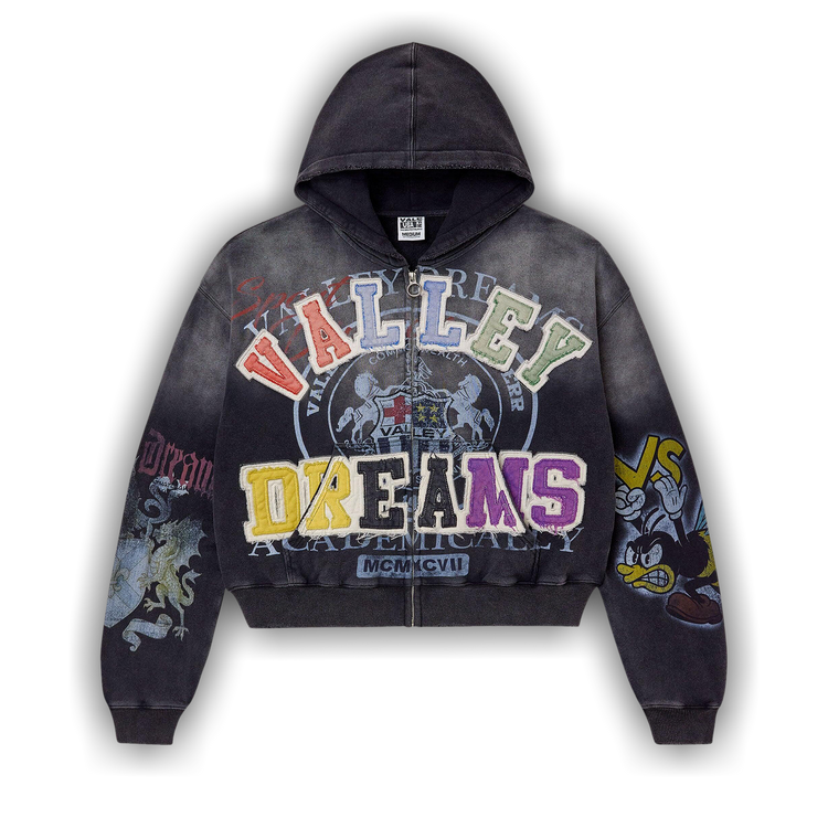 Vale Forever Blasted Zip Up Hoodie