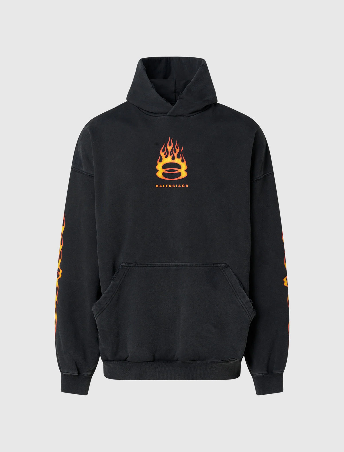 Balenciaga Burning Unity logo hoodie