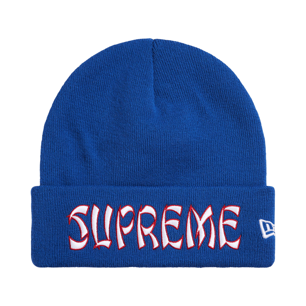 Supreme New Era Action Beanie Blue
