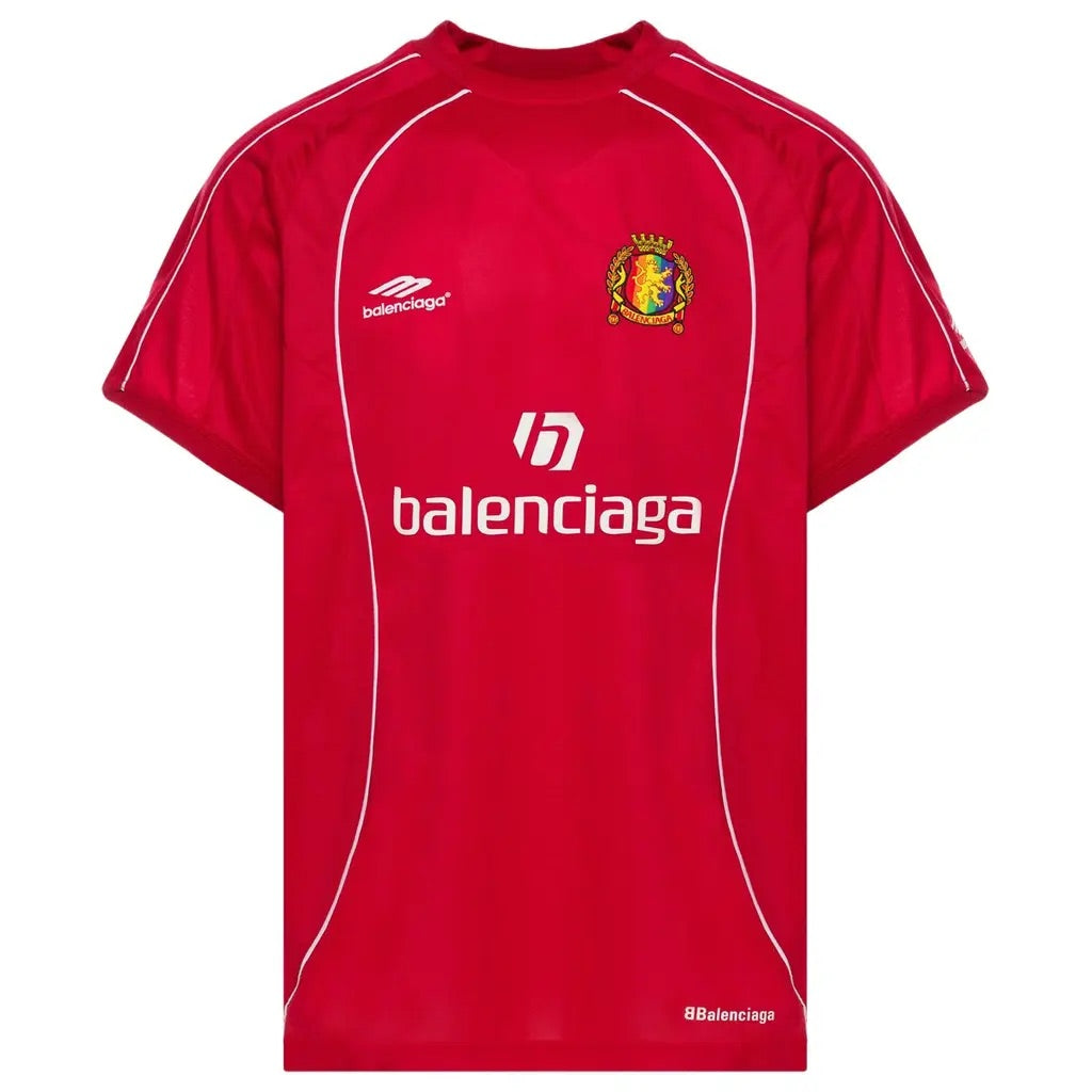BALENCIAGA Men's Oversized Soccer T-Shirt