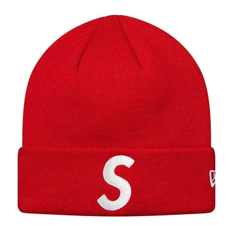 S Logo Supreme Beanie Red
