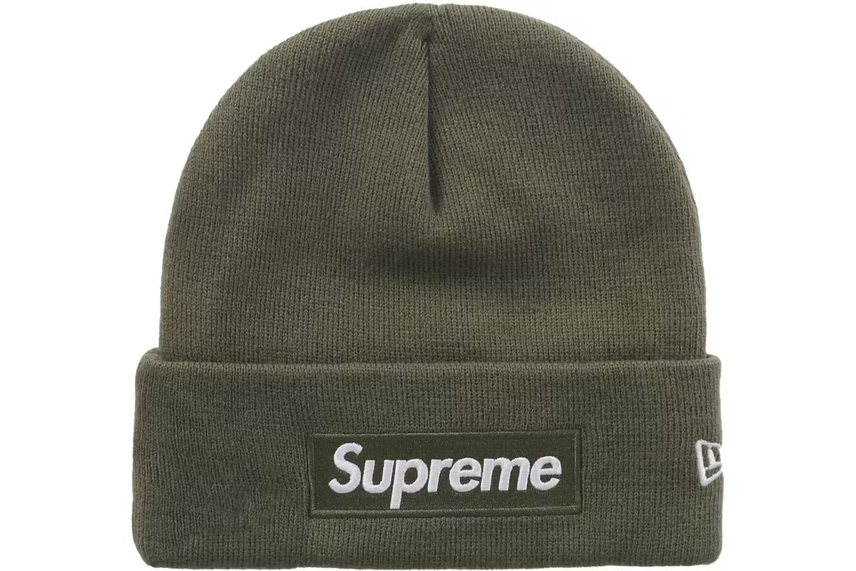 Supreme Box Logo Beanie Olive Green