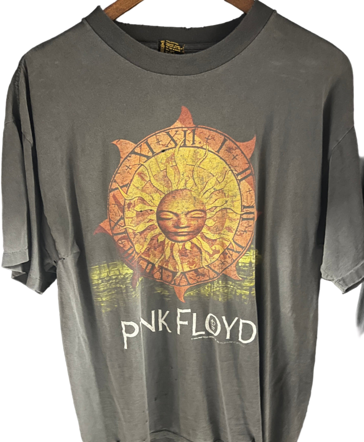 Liquid Blue Pink Floyd T Shirt Grey