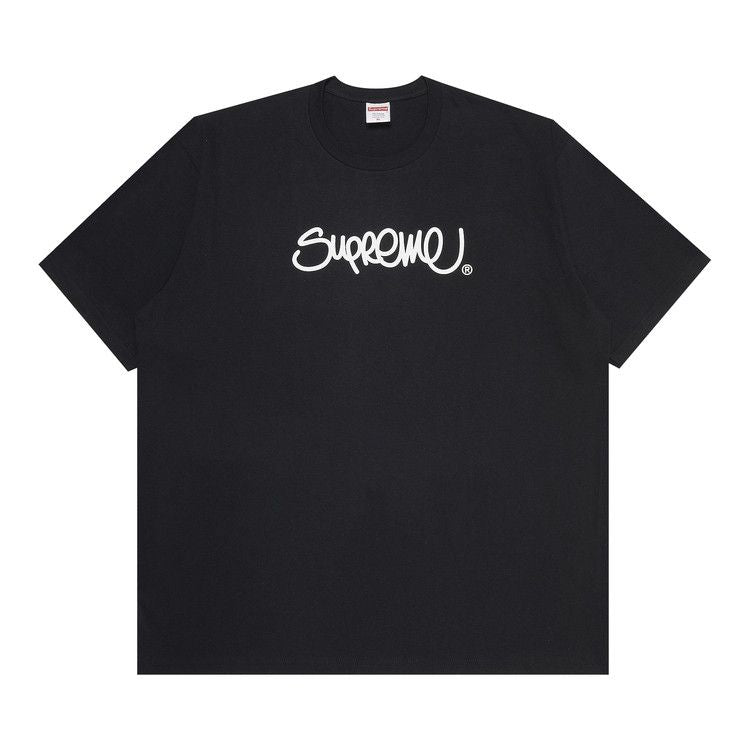 Supreme hand style tee black