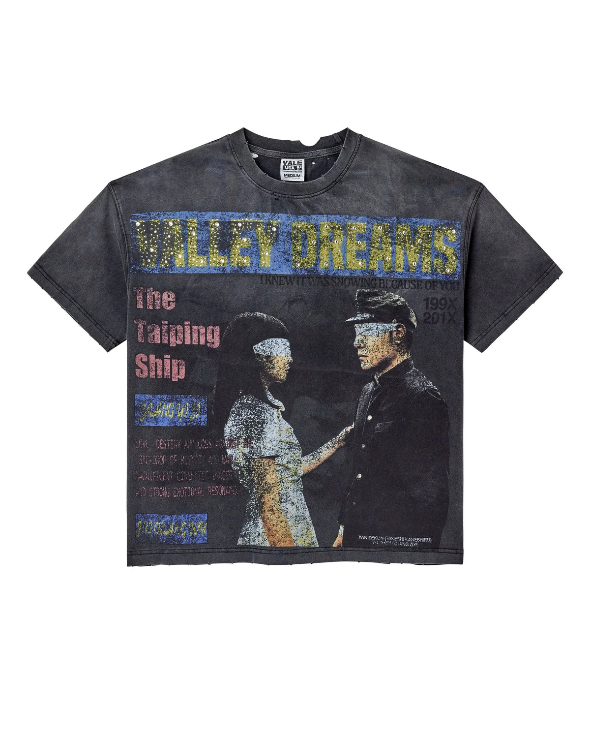 Vale Cross Bling Tee Black