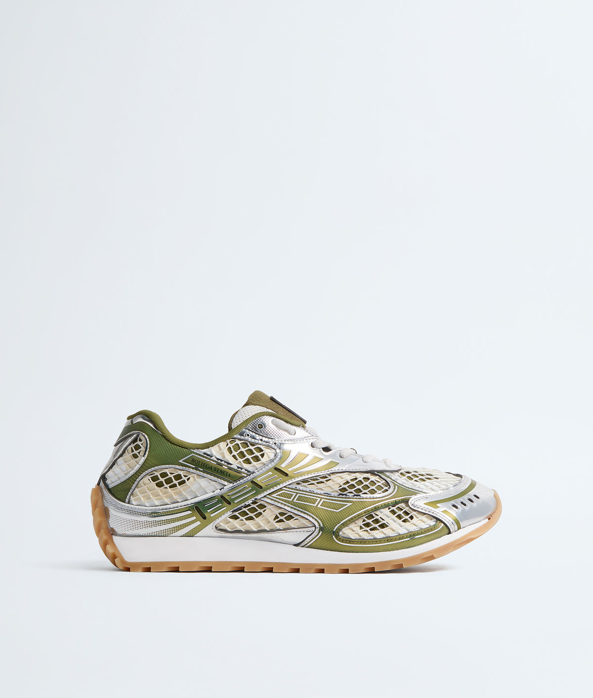Bottega Veneta Orbit Sneaker Mud/White