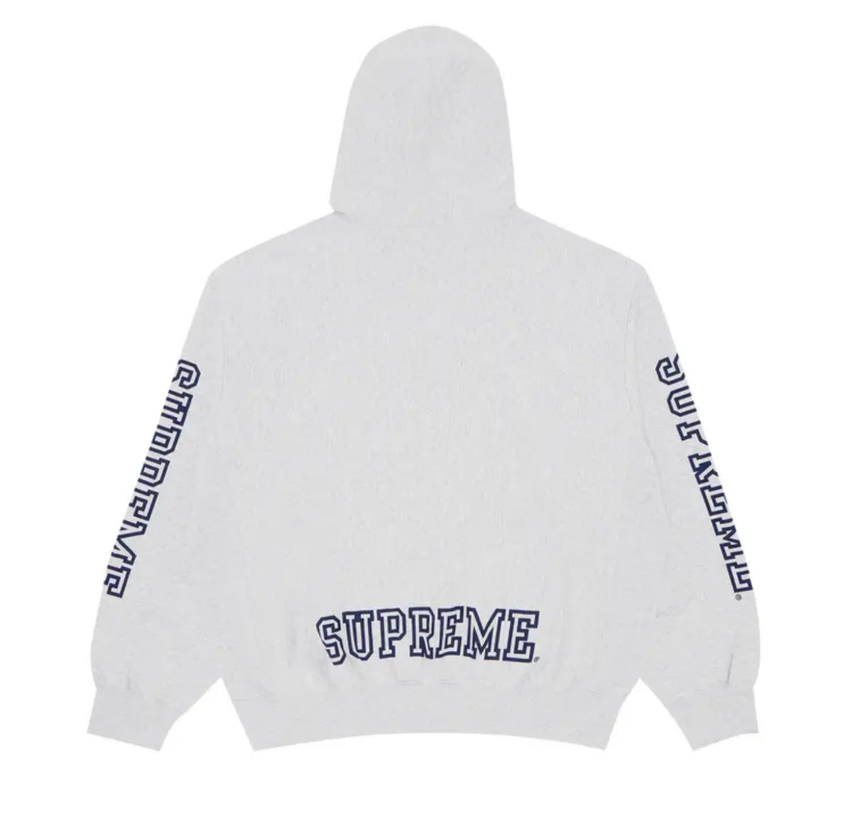 Supreme ‘Collegiate’ Hoodie Ash Grey