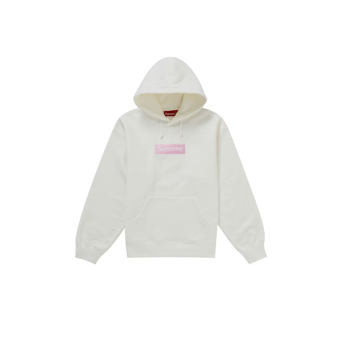 Supreme ‘White/Pink’ Hoodie