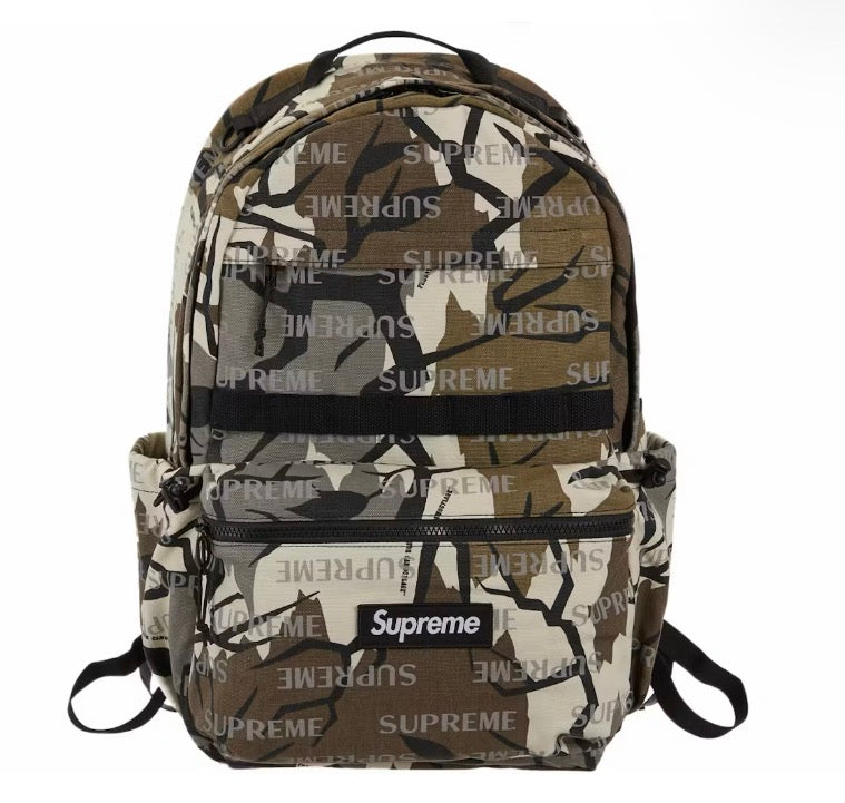 Supreme Logo Backpack Predator Camo FW26