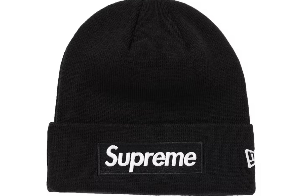 Supreme - Black on Black Box Logo Beanie