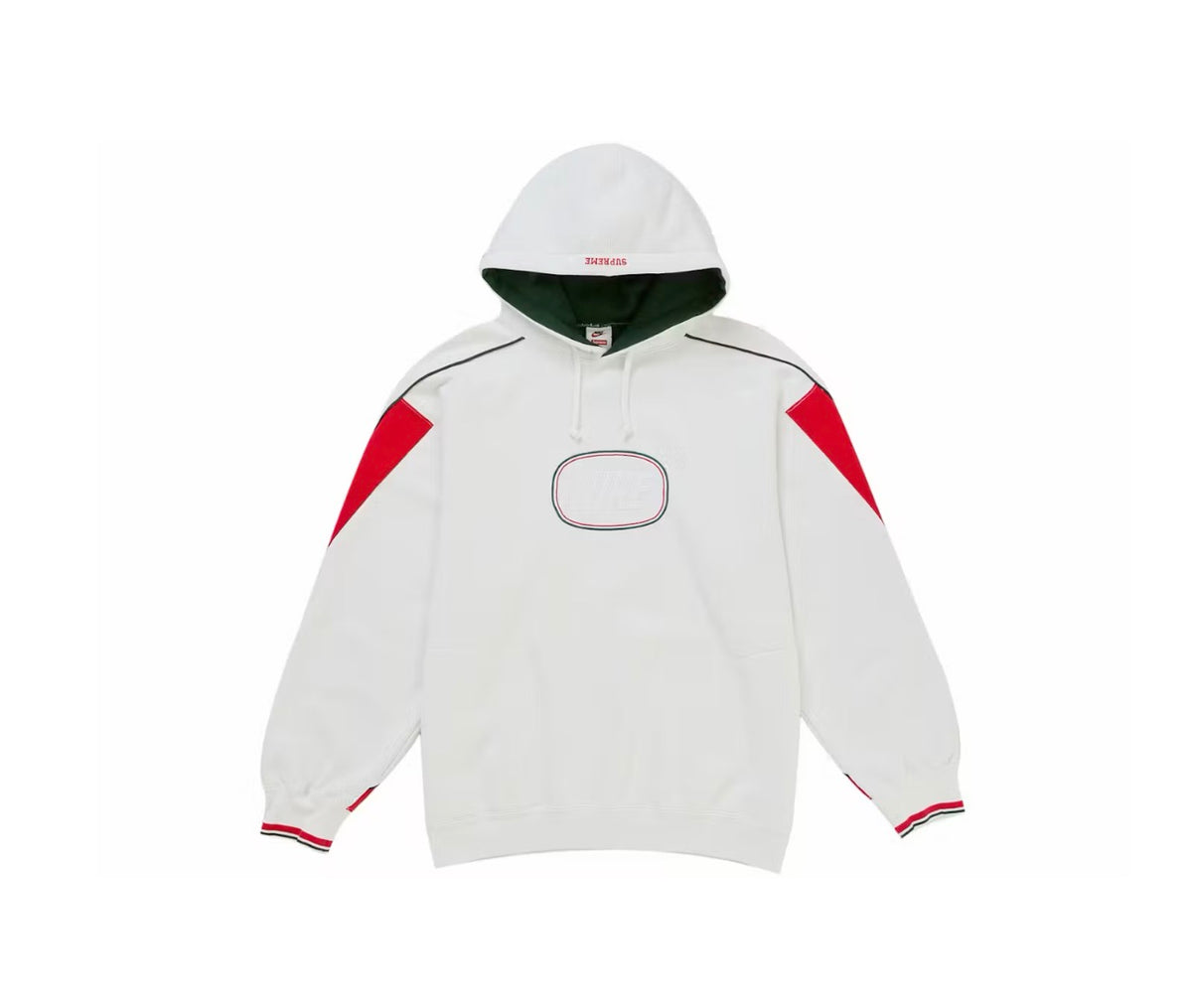 Supreme Nike White/Red Hoodie