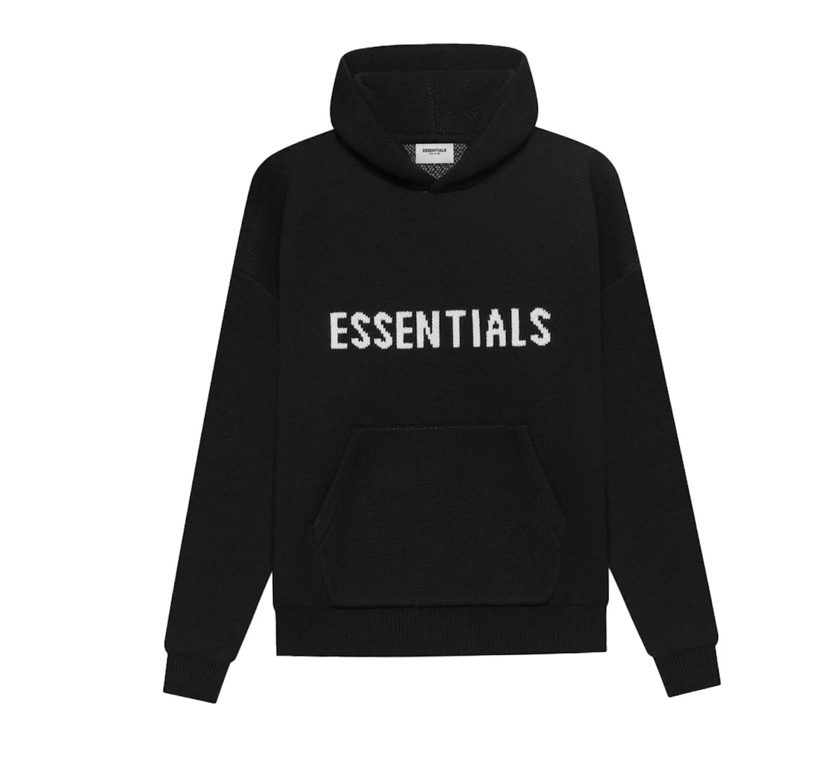 Essentials ‘Black Knit’ Hoodie